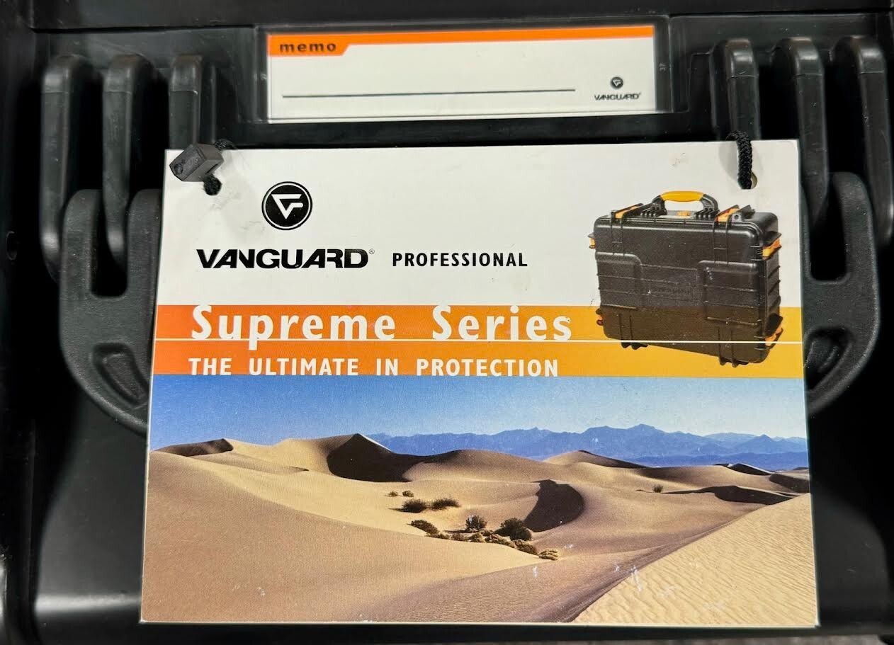 * VANGUARD * SUPREME 37F WATER/AIRTIGHT CASE ‘ BLK/ORANGE ‘