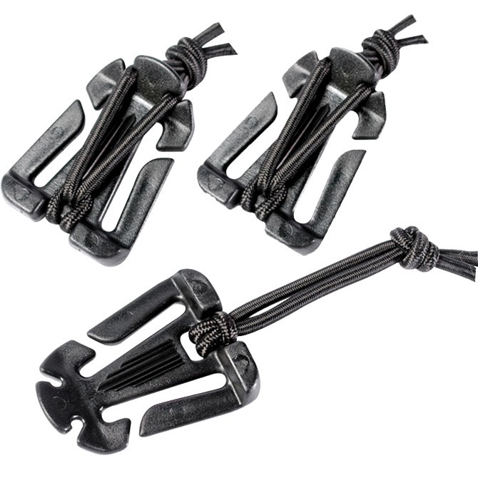 3 PACK ITW WEB DOMINATOR FOR SECURING LOOSE NYLON WEB STRAPS, BLACK, ITW100BX3