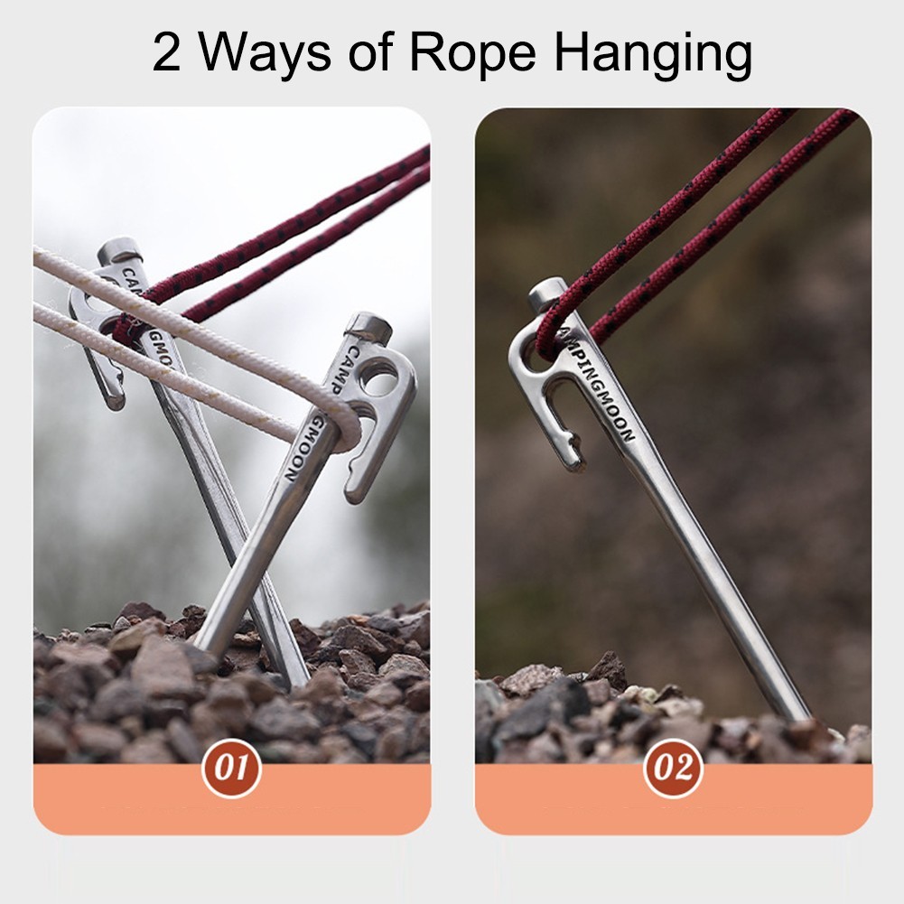 Tent Stake 20-40cm Length 8-10mm Dia Accessories Canopy Outdoor