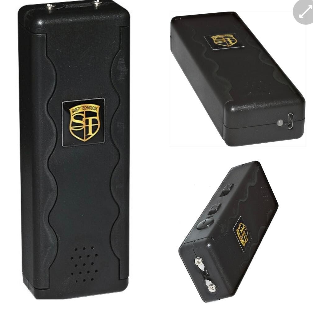 3 N 1 POLICE Self Defense 95M 4 “STUN GUN Rechargeable FLASHLIGHT Personal Alarm