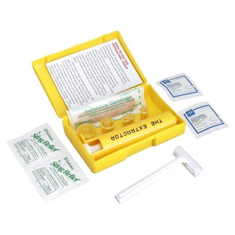 Venom Extractor Suction Pump Kit Snake Bite Bee Wasp Mosquito Stings Emergency