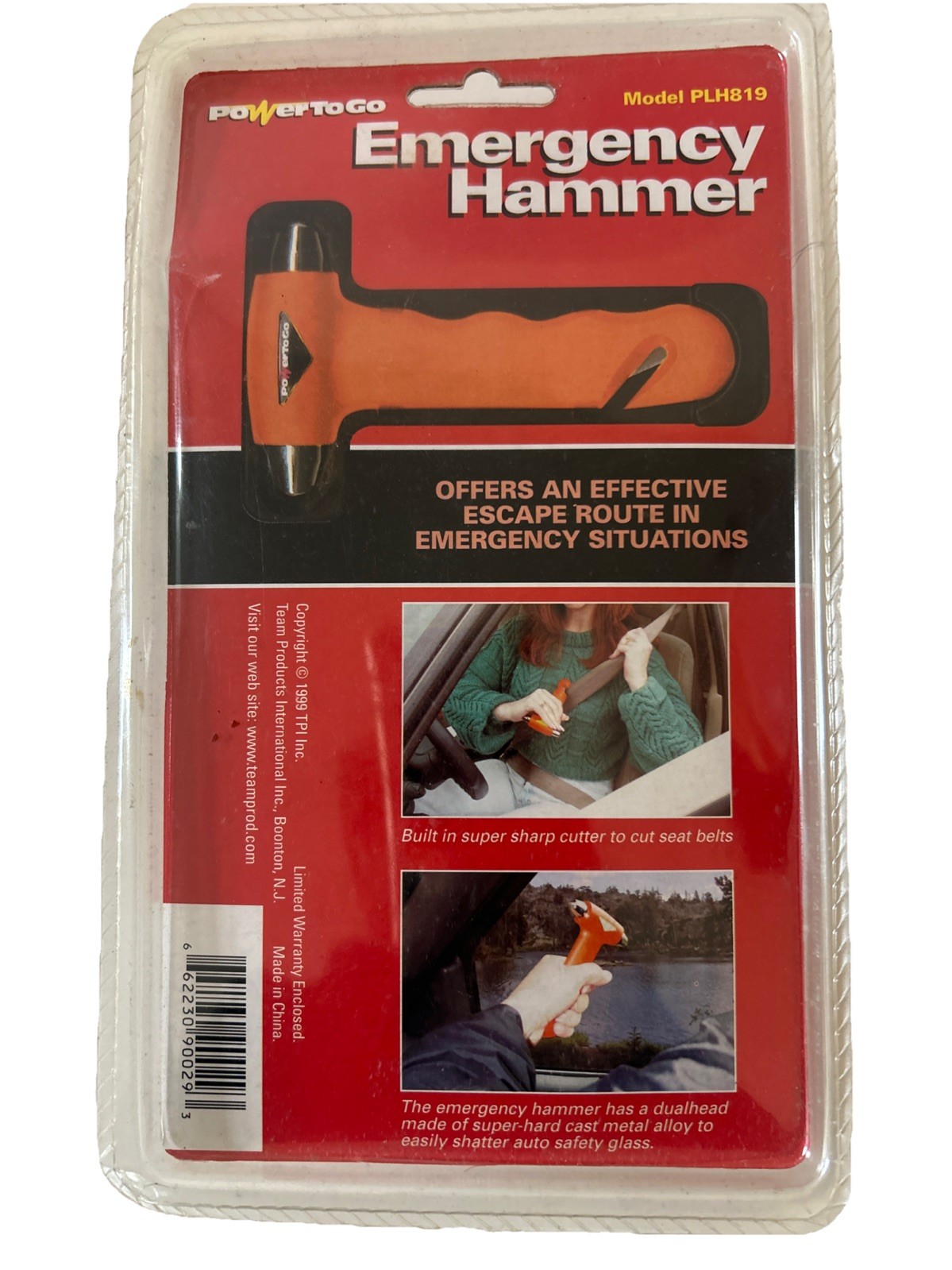 POWER TO GO PLH819 Emergency Hammer with Holder (X2033-1*K) -New, FREE Shipping