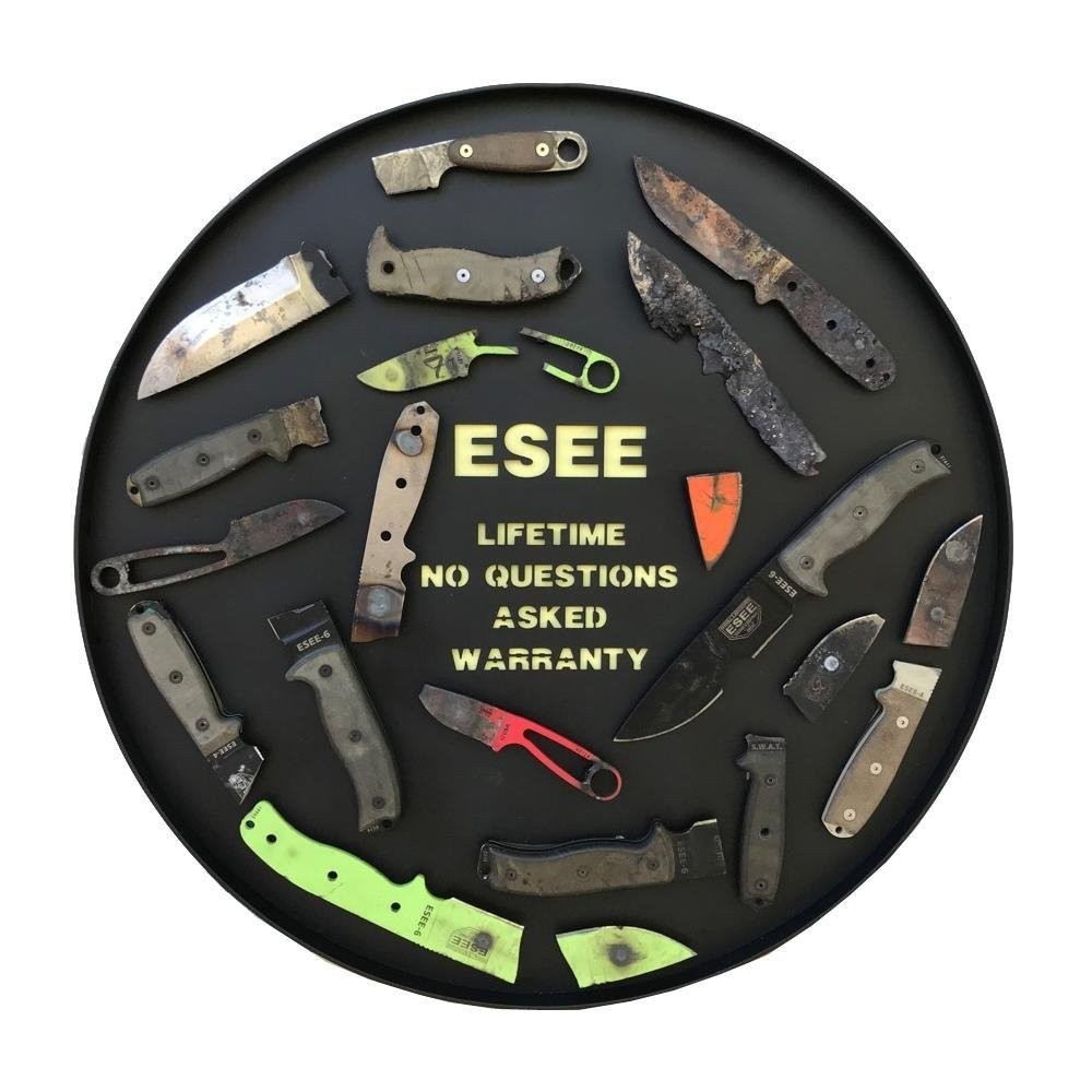 Esee Can-Dt-Kit-E Survival Knife Sheath W/Clip Plate Survival Kit