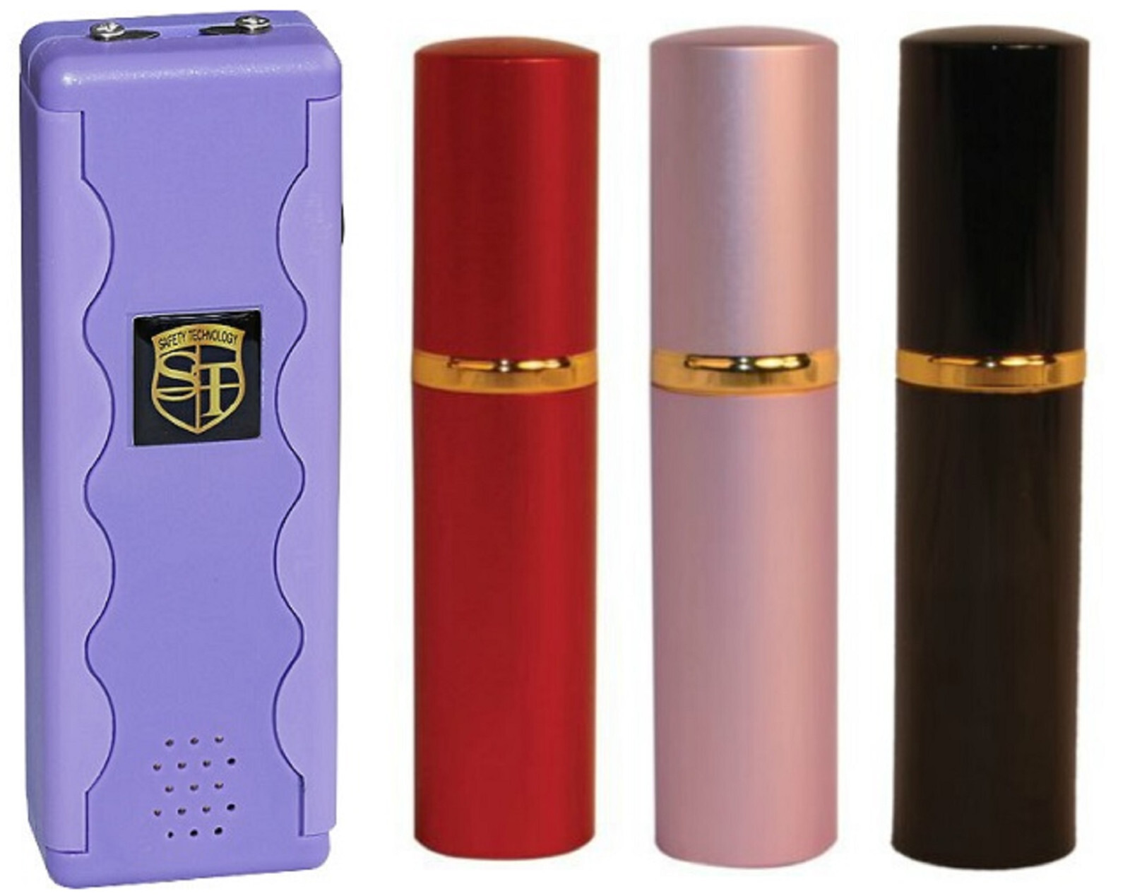 Stun Gun Pepper Spray Combo-Sal 95M Volt-Emergency Alarm-Flaslight-Pepper Spray