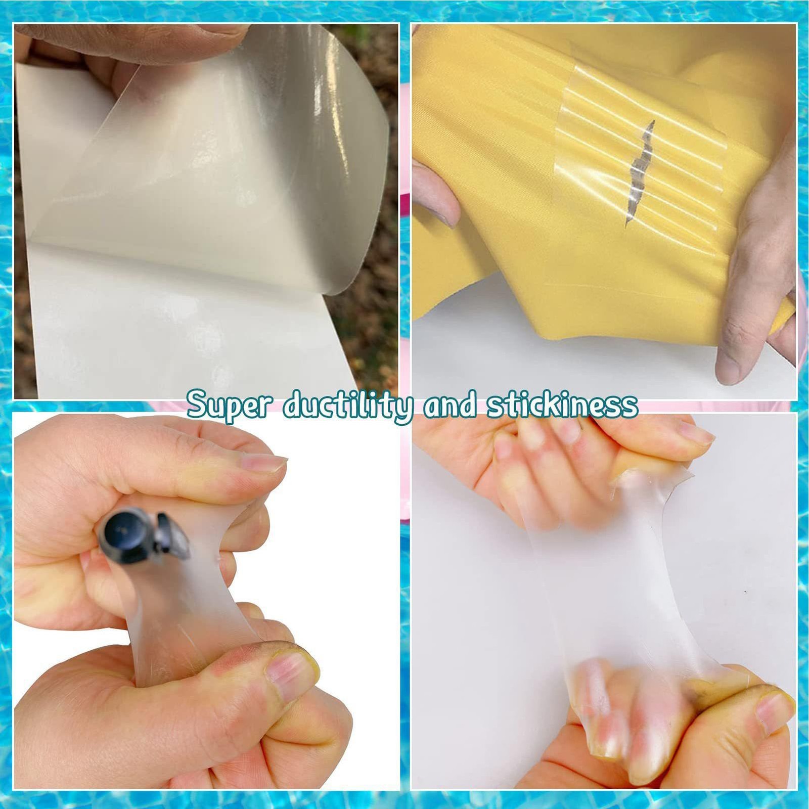 TPU Repair Tape Tent Transparent Waterproof Multi-Use Patch for Pool Tent Repair