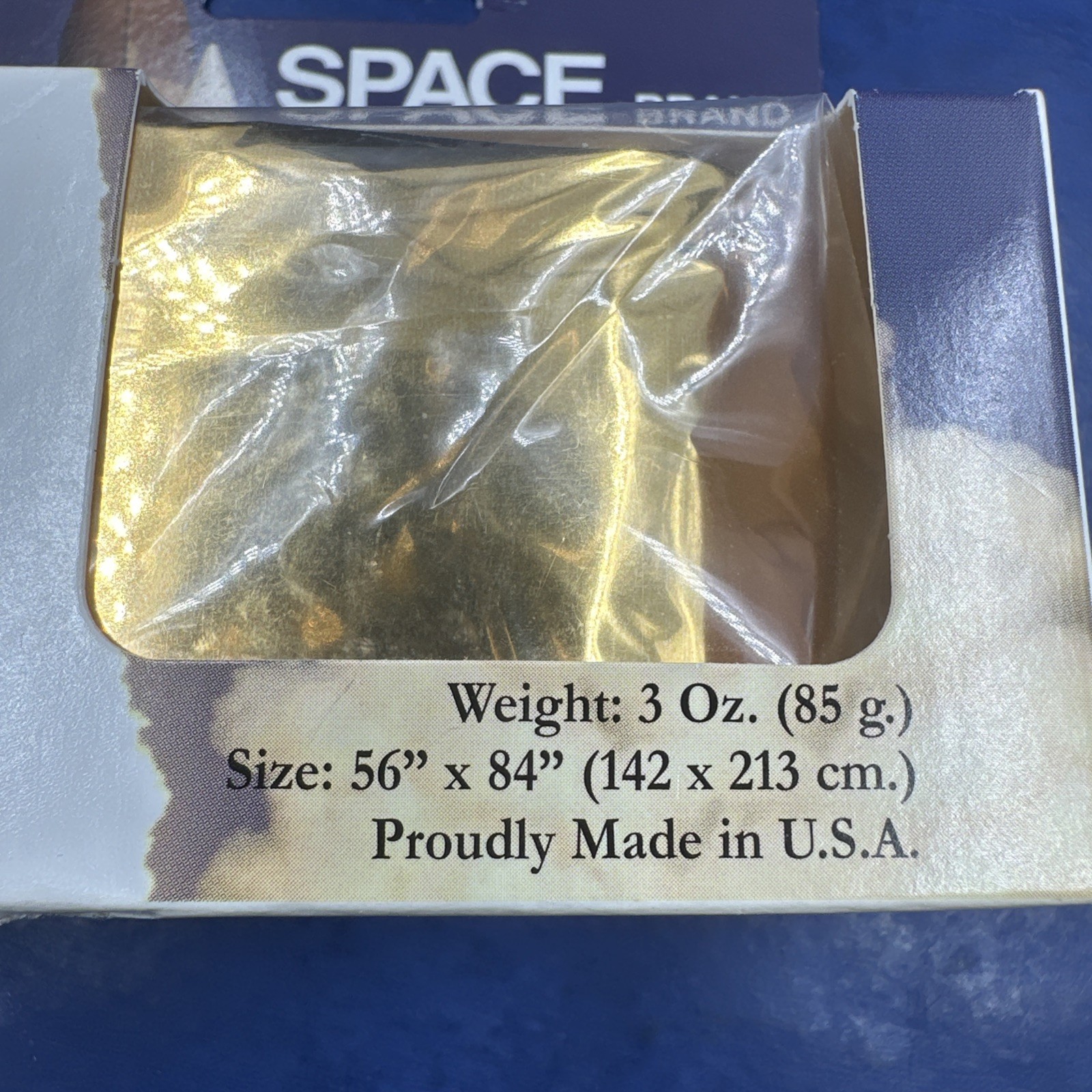 Outdoors Space Brand Emergency Survival Blanket NASA SpaceX Apollo