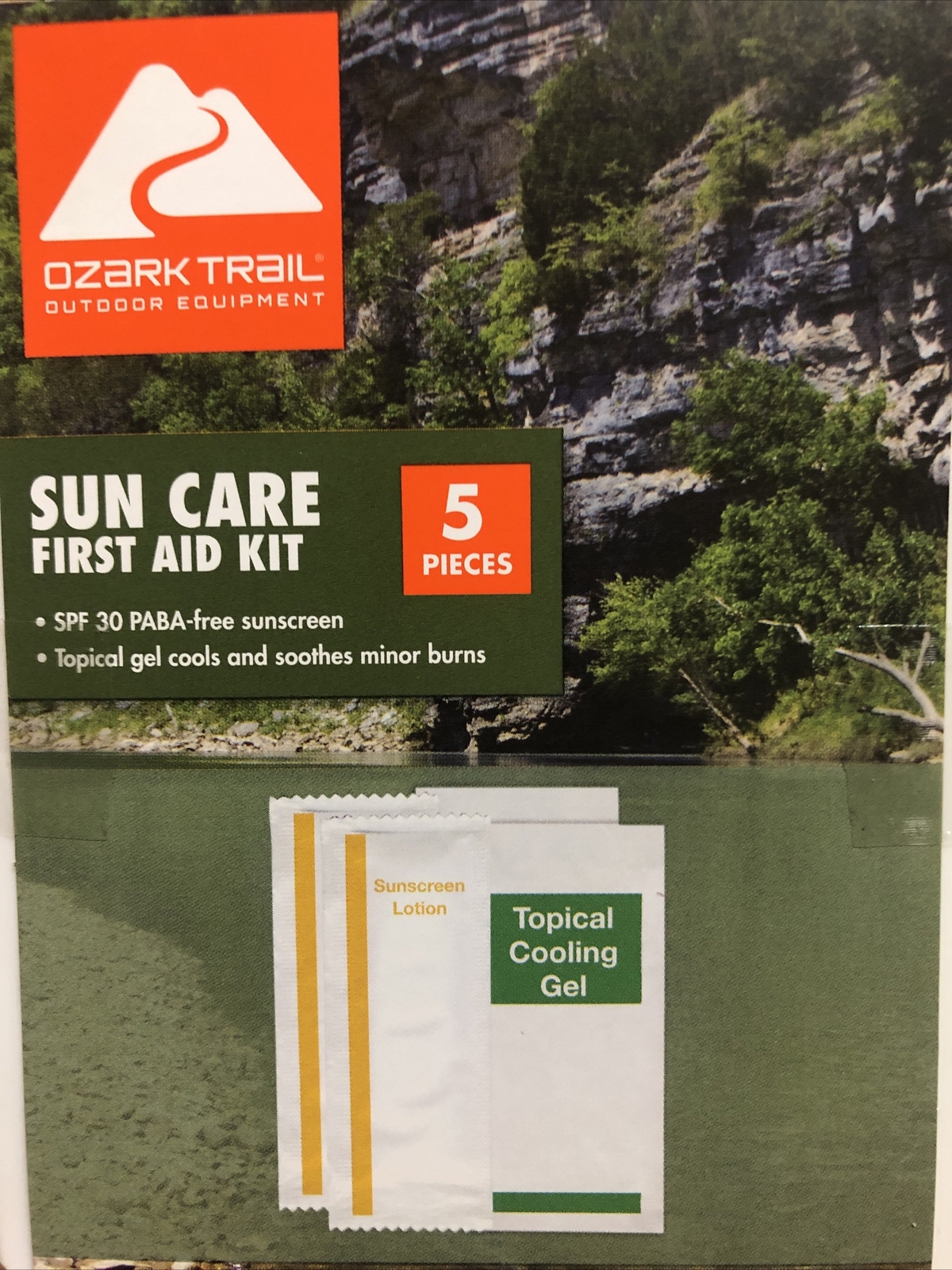 Ozark Trail Sun Care First Aid Kit 5 Pieces Brand New