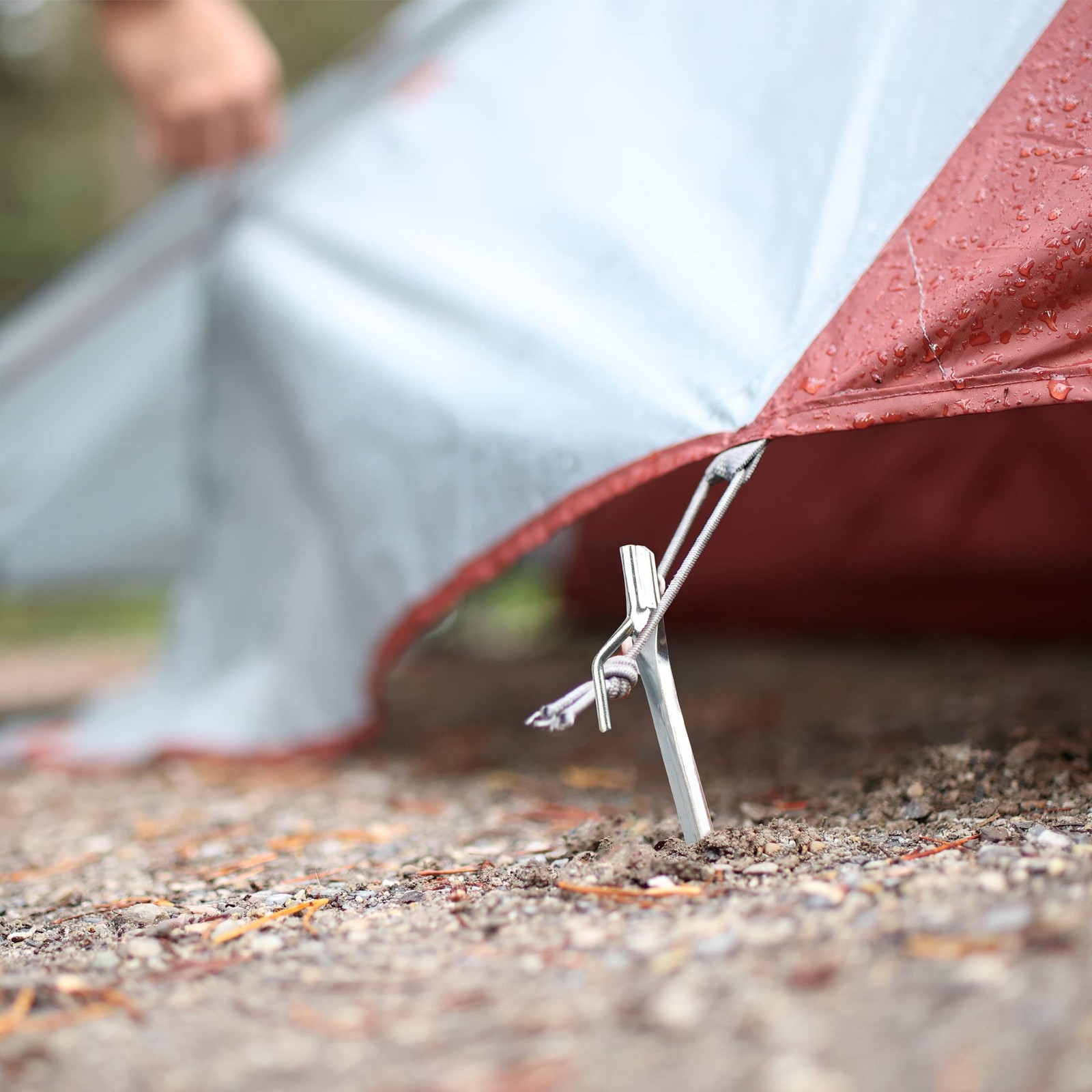 Coghlan’s Heavy-Duty Steel Tent Stakes for Secure Camping, One Size, Gray