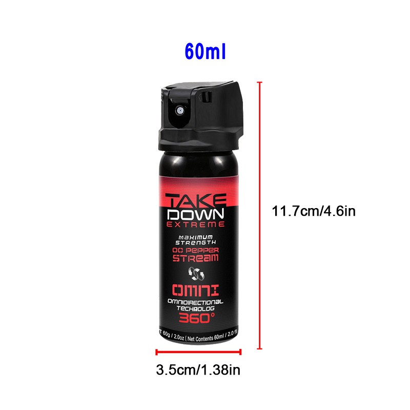 StunGun Micro Mini BLACK 800 380 BV Rechargeable LED W/1Bottle Free Pepper Spray