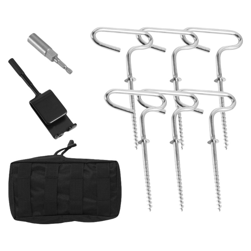 9pcs Outdoor Ground Camping Tent Stakes Anchors Pegs Windproofed Tent Stakes