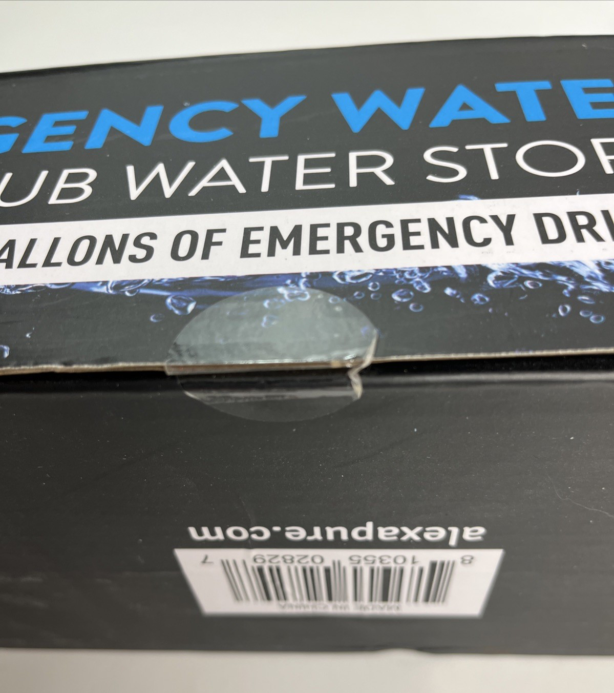 Alexapure Emergency Water Bank Storage With Pump, Heavy Duty, 65-Gallon New