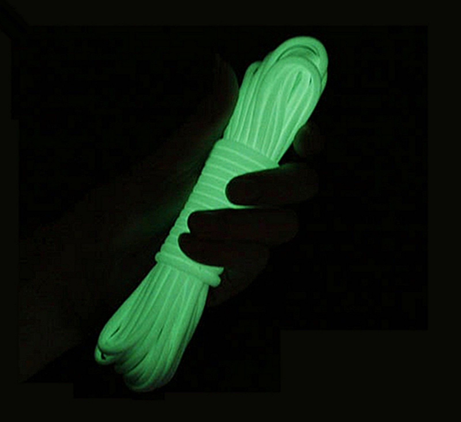 Paracord Parachute Cord, Portable Survival 9 Strand 550 Luminous 25ft, Blue