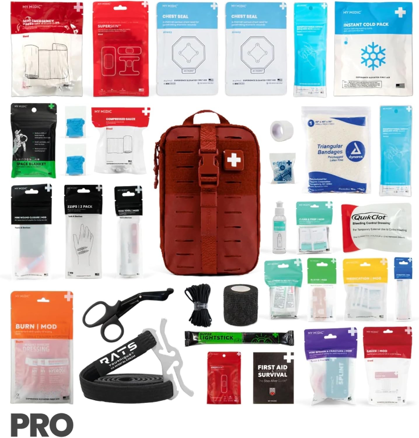 Trauma Kit First Aid Kit with Tourniquet MyFAK PRO HSA FSA Items Premium Medical