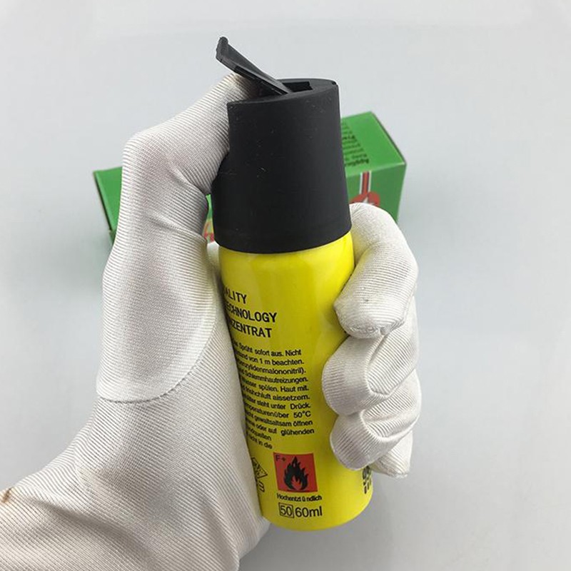 2 Bottles Pepper Spray – Yellow Maximum Strength OC Spray, 10ft, 25 Bursts
