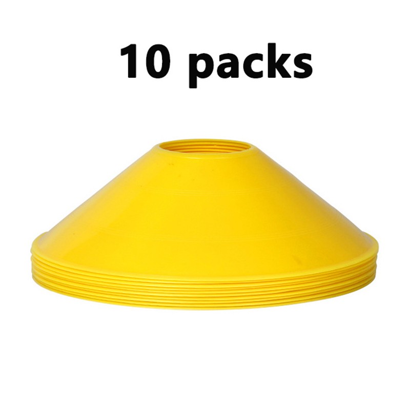 10pcs Cone Set Football Training Equipment For Kid Disc Cones Agility Exercise