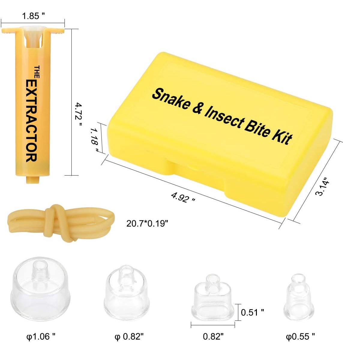 New 1Pcs Venom Extractor Suction Kit Tool Outdoor Use for Insect Bug Snake Bite