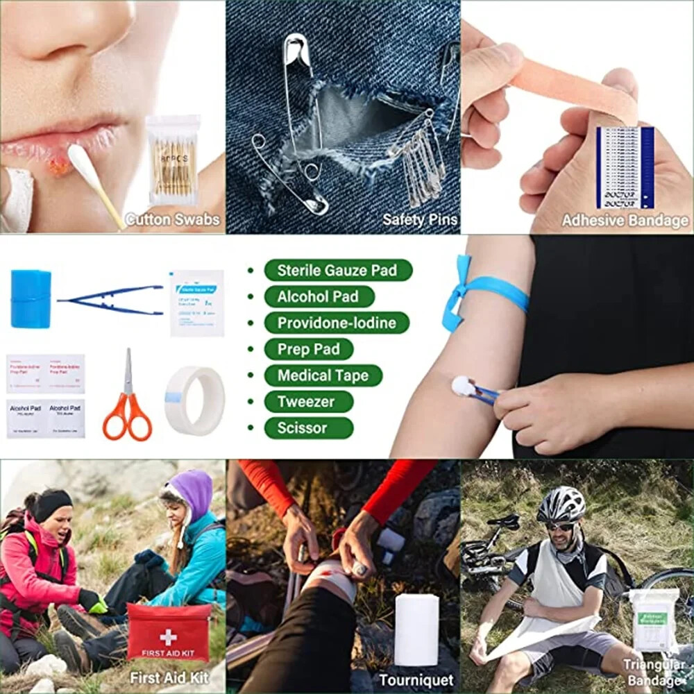 Survival Kit and First Aid Kit, 142Pcs Professional Survival Gear and Equipment
