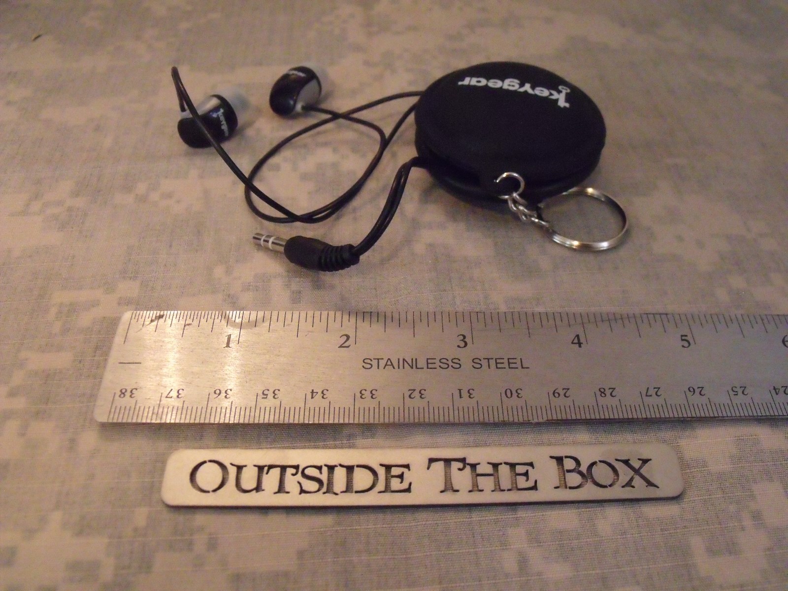 UST/Key Gear: Earbuds w/case, Black, Headphones – Great for EDC Small & Compact