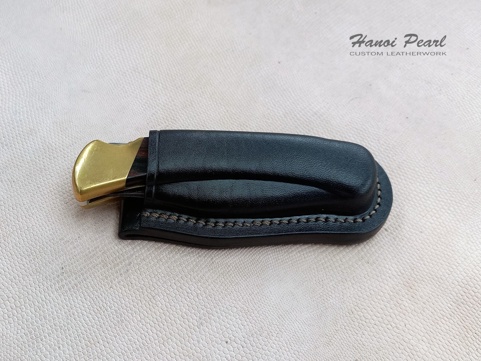 Custom Buck 110 Sheath | Vertical Belt Loop Sheath | Right Handed Sheath