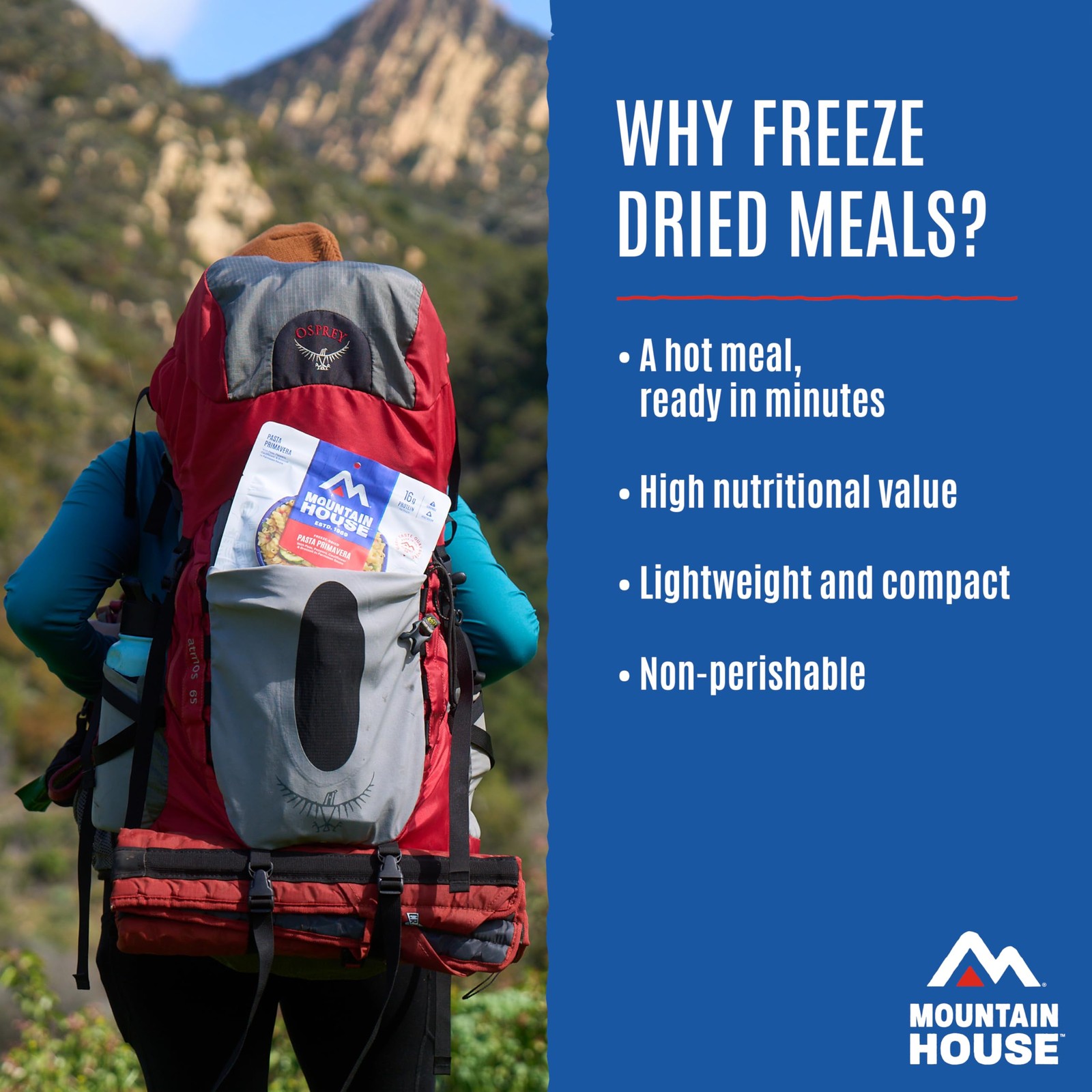 Mountain House 3-Day Emergency Food Supply | Freeze Dried Survival Kit, Blue