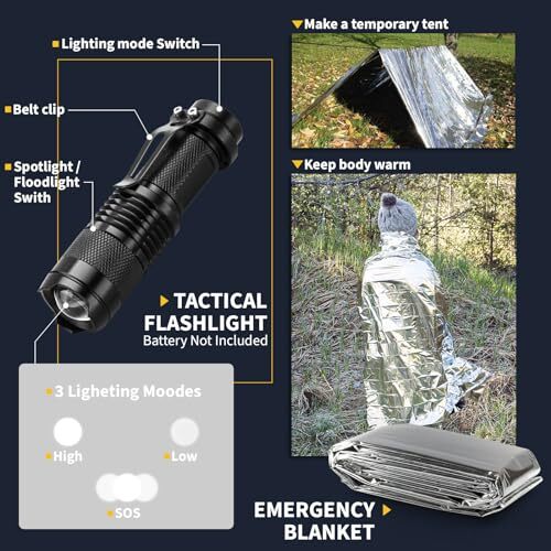 14-in-1 Men’s Survival Kit – Ultimate Outdoor Essentials for Camping & Adventure