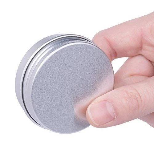 30 Pack Tin Cans Screw Top Round Metal Lip Balm Tins Containers With Lids 1oz