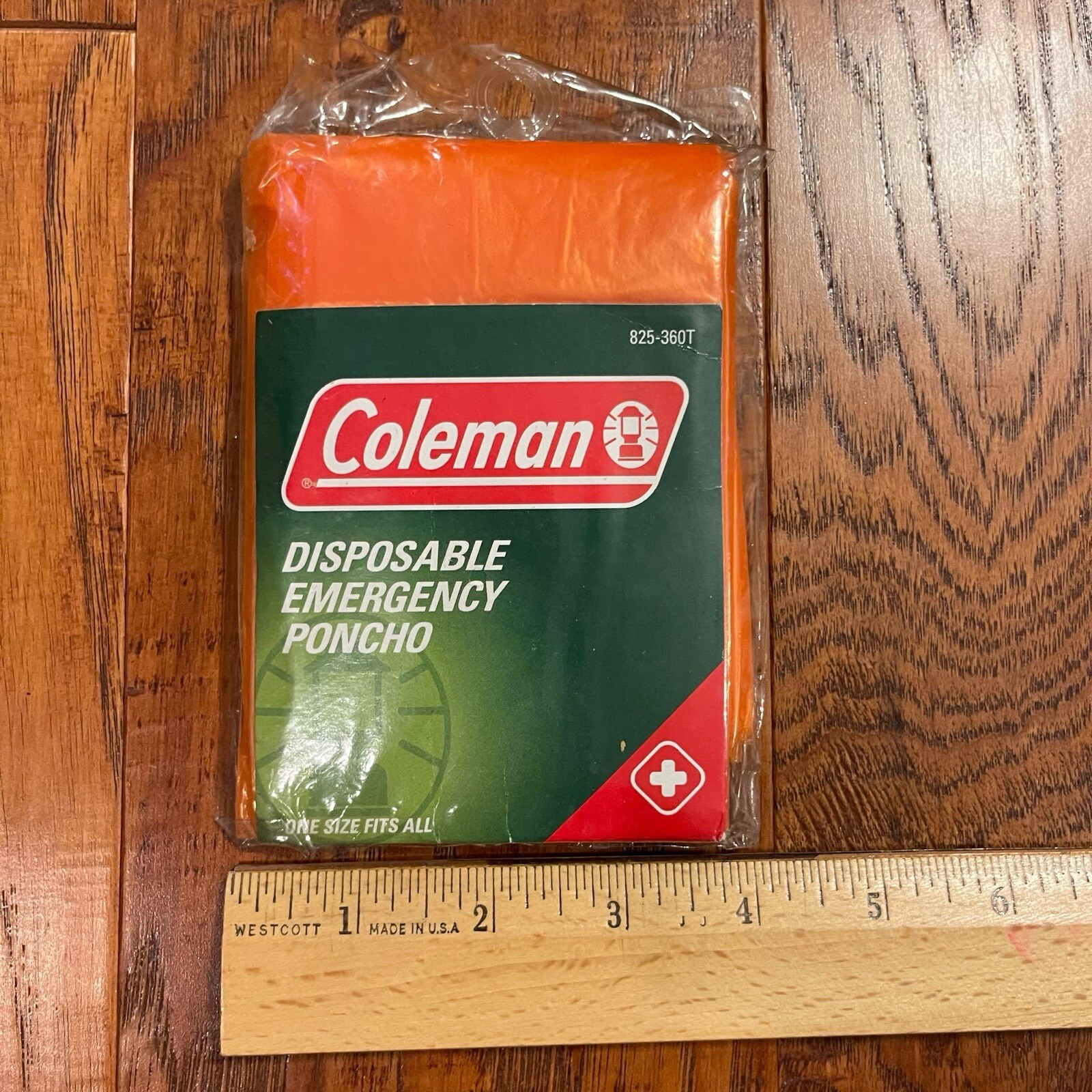 Coleman Orange Disposable Emergency Ponchos one size NEW Tennessee Vols Football