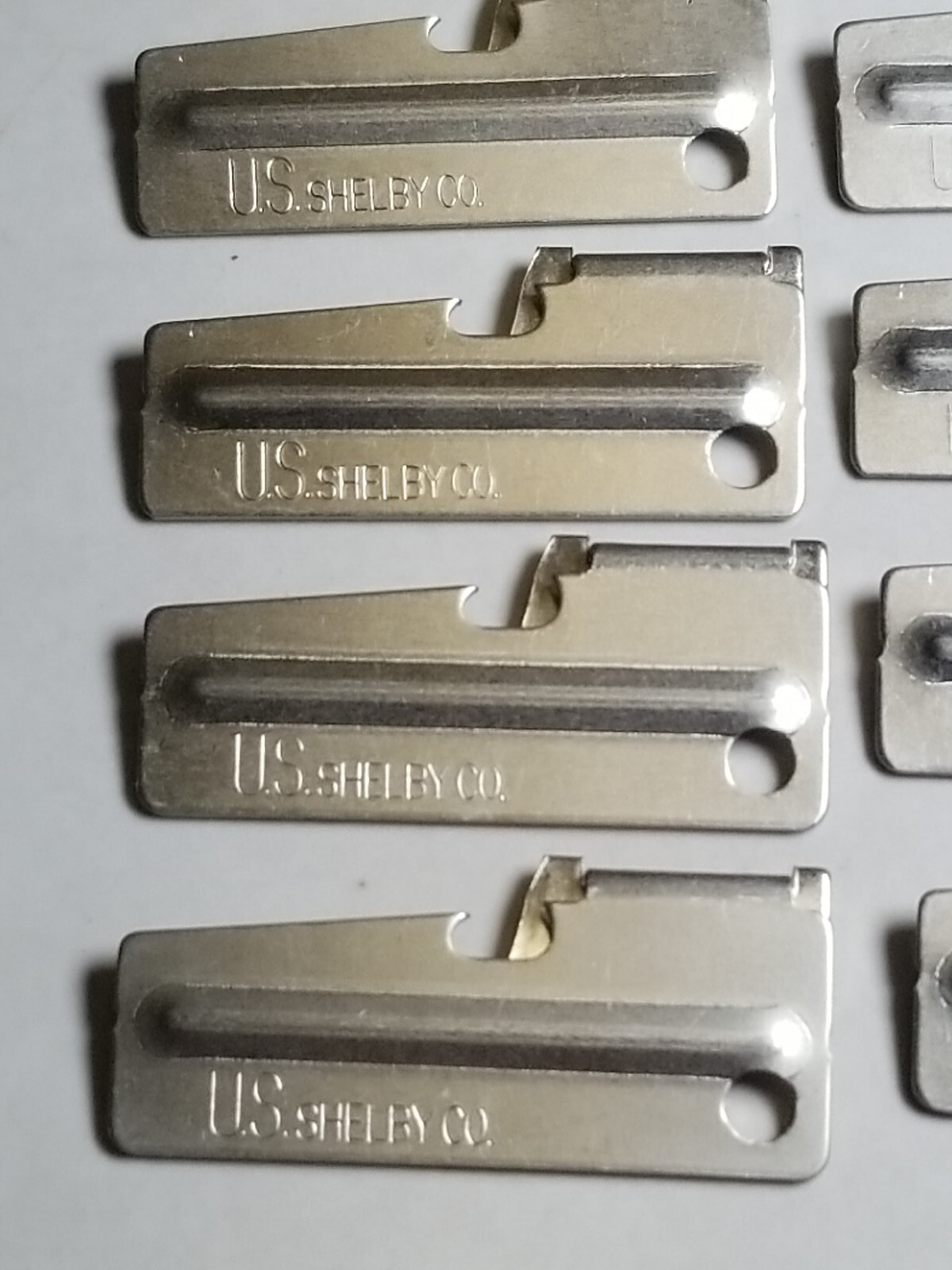 New Old Stock Set Of 10 Original Military Issue P38 Can Openers US Shelby Co