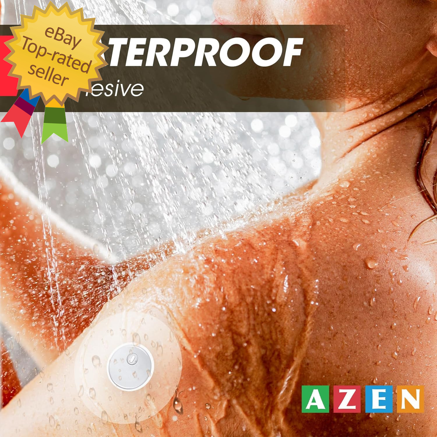 100 Pack Freestyle Sensor Covers for Libre 3, Waterproof Adhesive Patches, Water