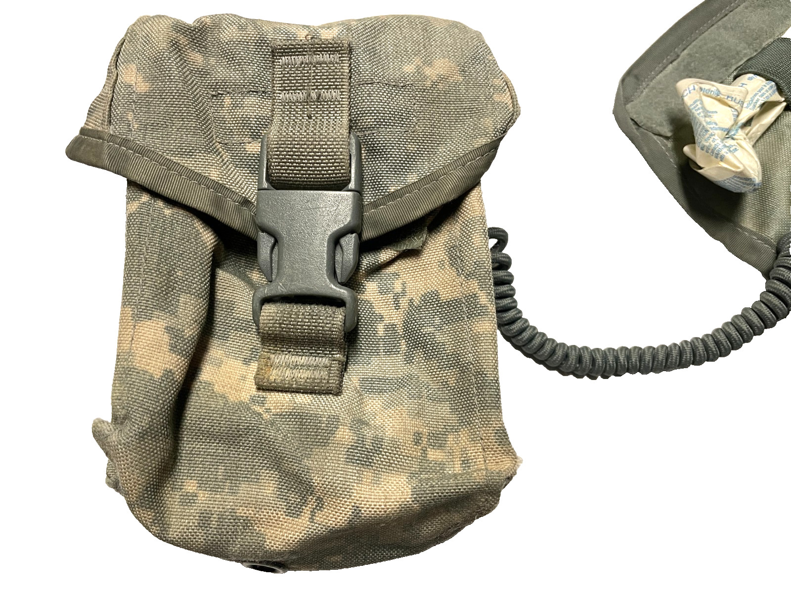 US Army MOLLE IFAK Individual First Aid Kit Pouch ACU UCP w/ Components GC