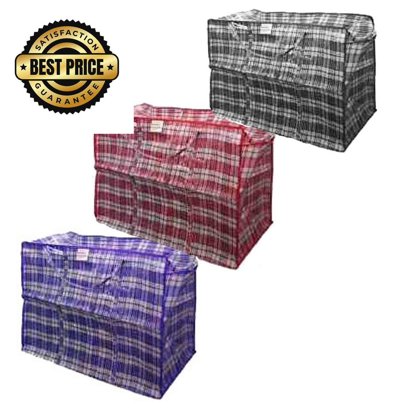 Set of 5 – Jumbo EXTRA-WIDE Plastic Black Red White 26″ X Extra Large,