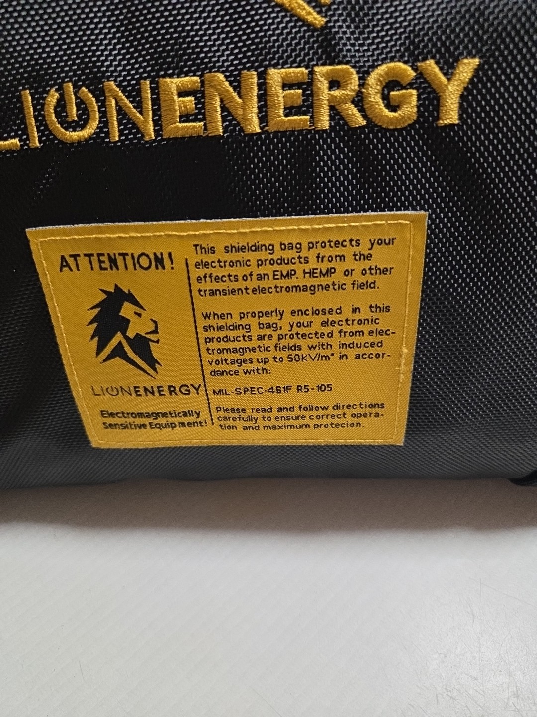 LION ENERGY EMP Faraday Military MILSPEC Electronics Shielding Bag & Storage Box