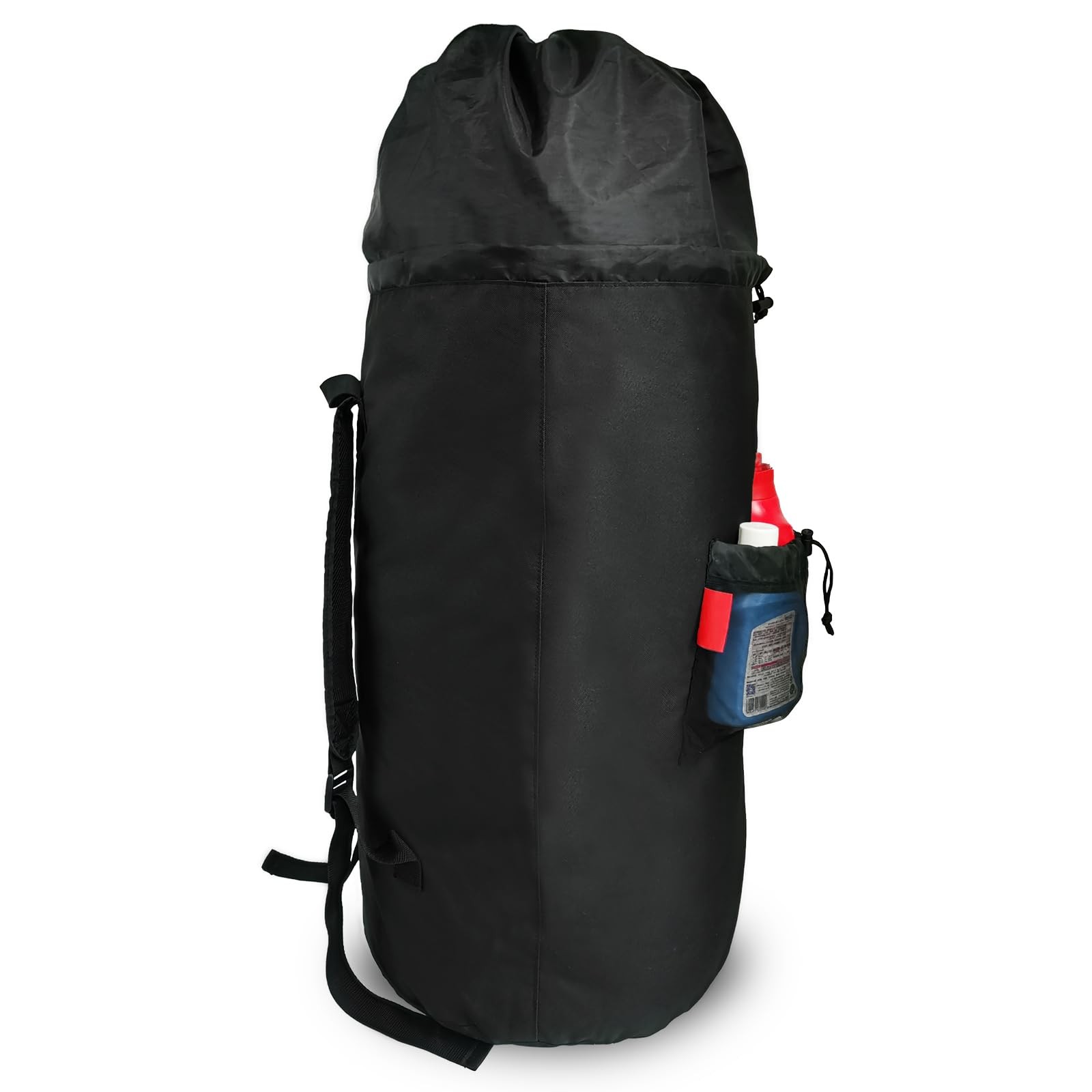Extra Large Laundry Backpack with Padded Shoulder X-Large, Black