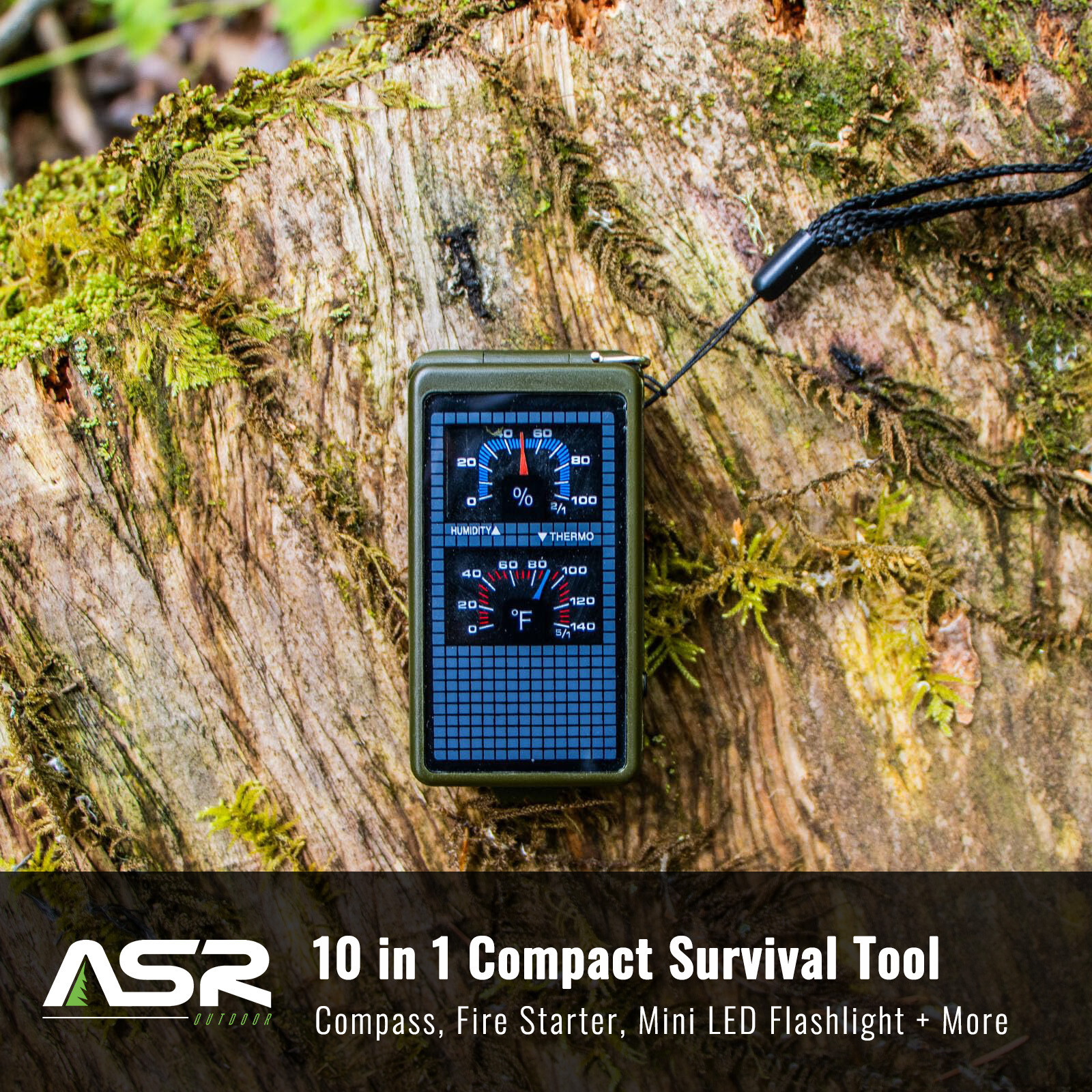 ASR Outdoor 10in1 Compact Camping Hiking Survival Kit Prepper Supplies Portable