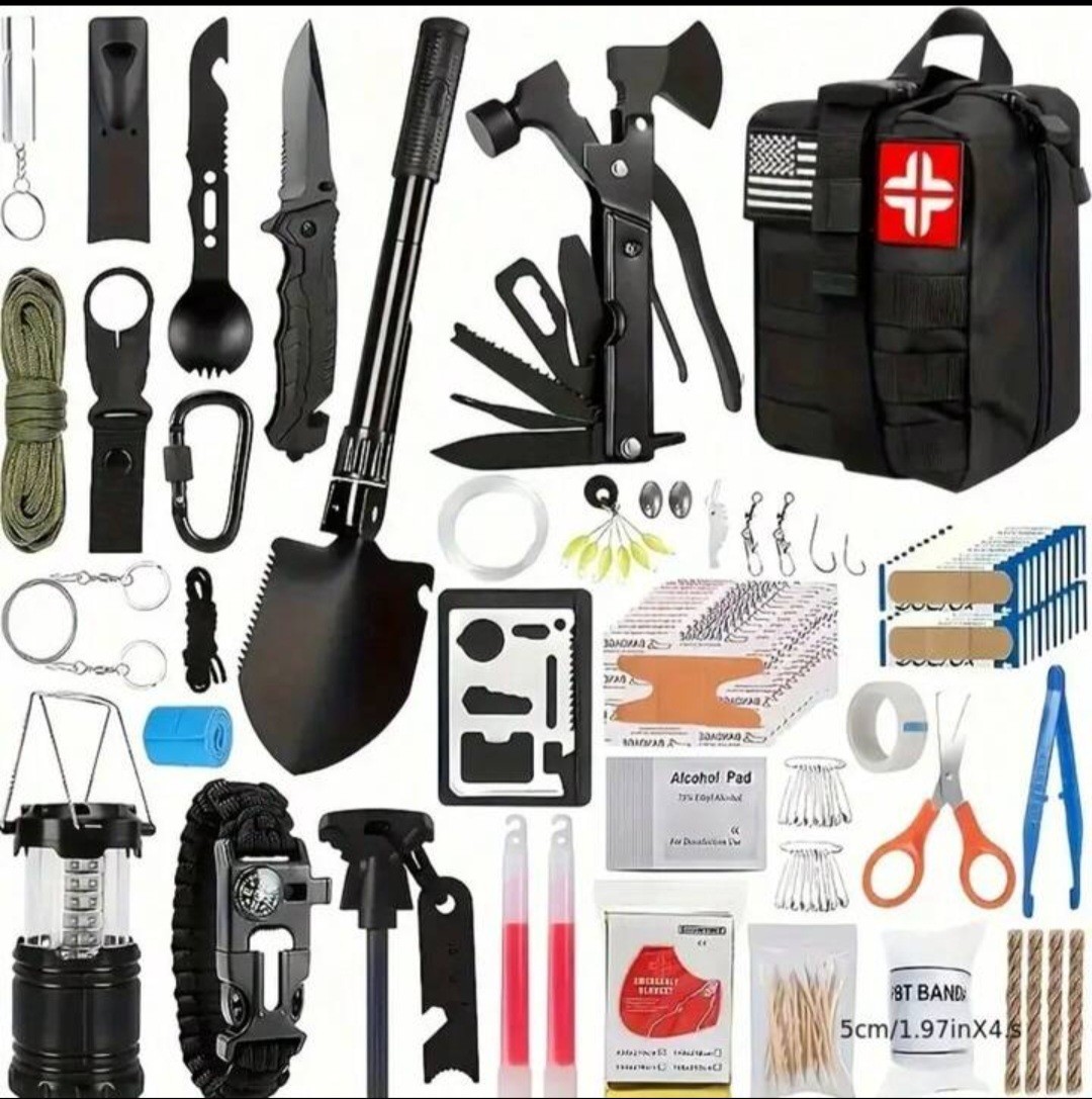 180 Pcs Multi-Purpose Emergency Survival Kit