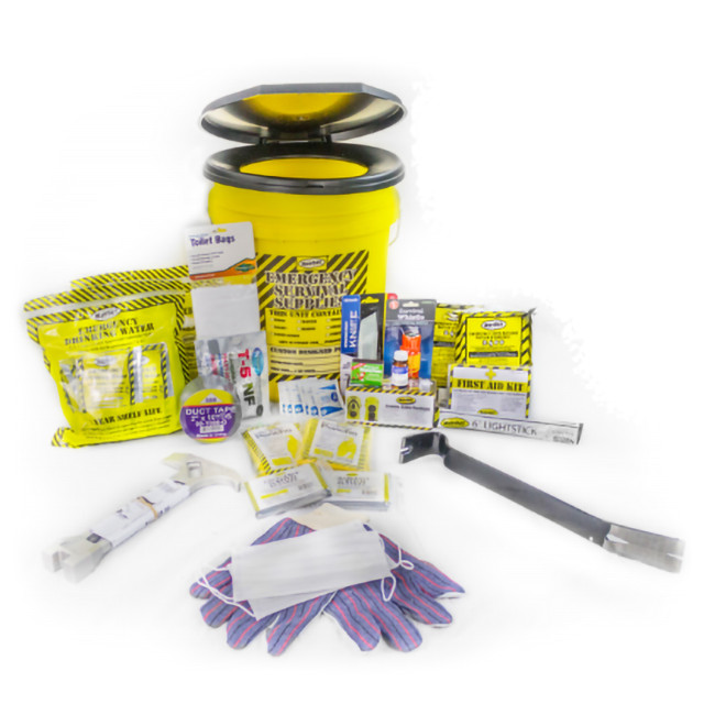Mayday Deluxe – 2 Person – Honey Bucket Survival Kit – KEX2P