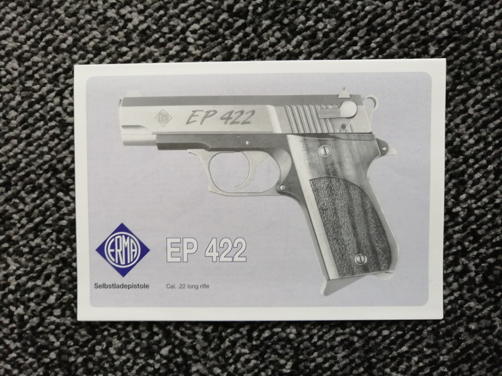 Instruction Manual ERMA EP Pistols & ER Revolvers Cal. .22, .25, .32, 6.35, 7.65
