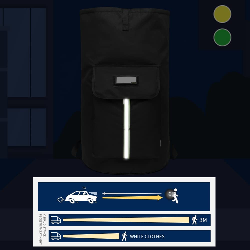 SUOVOCK laundry bag backpack,extra-large X-Large, Black Laundry Backpack Bag