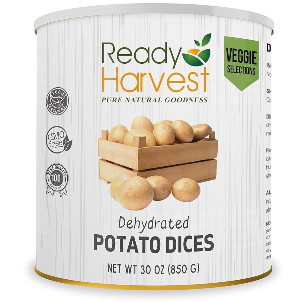 Ready Harvest Dehydrated Food – Potato Dices | Emergency | Dried 1 CAN