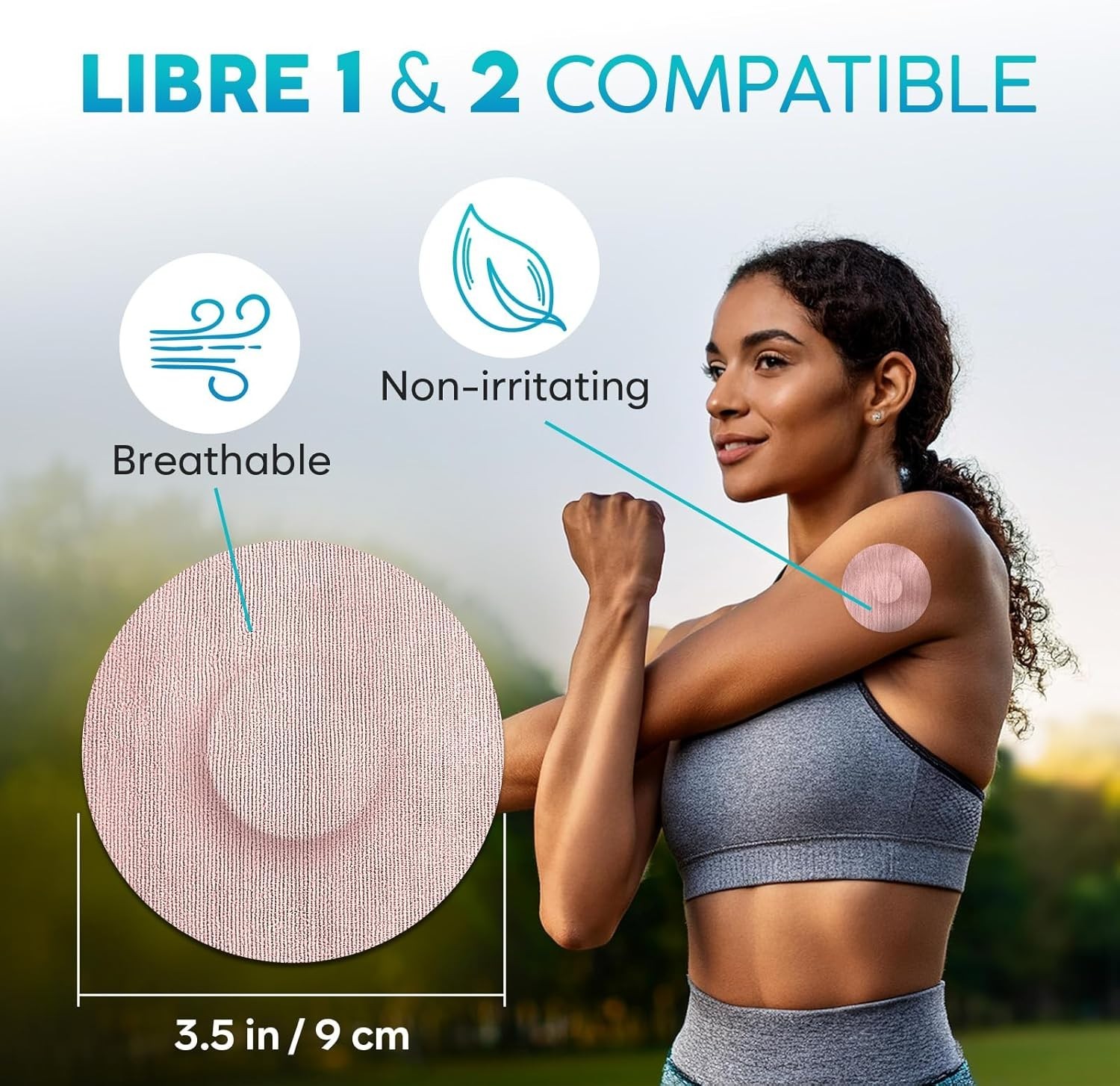 Freestyle Libre 2 Covers – 20 Libre 2 Sensor Covers, Long-Lasting, No Glue on…