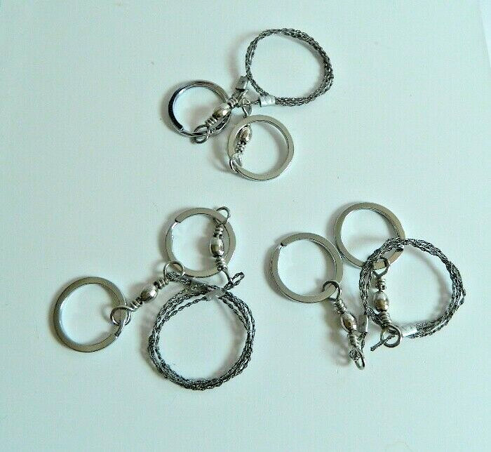 FIVE EMERGENCY SURVIVAL POCKET STAINLESS STEEL WILDERNESS WIRE WOOD SAW CUTTER