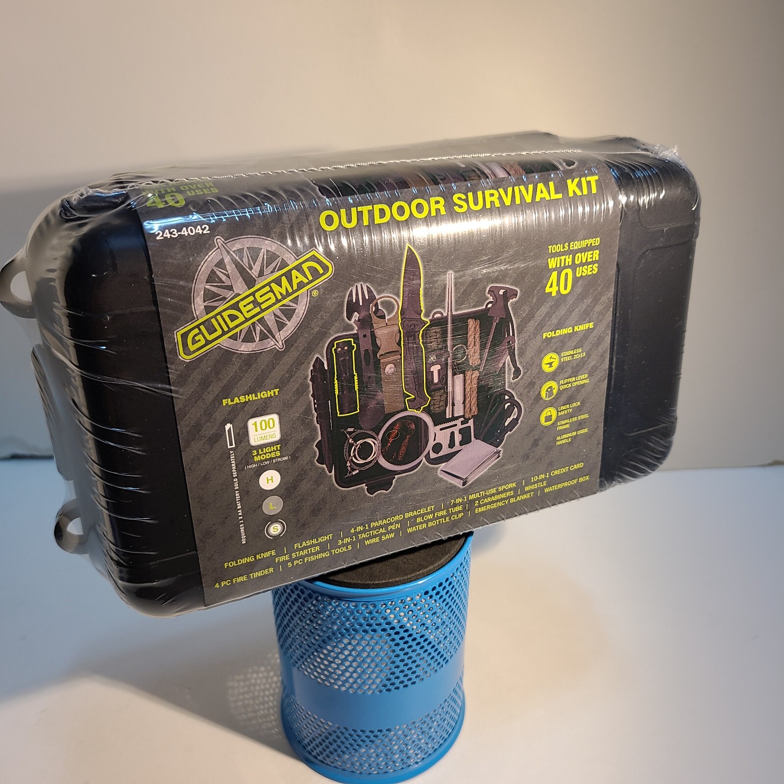 Guidesman Outdoor Survival Kit. Tools Equipped with Over 40 Features.