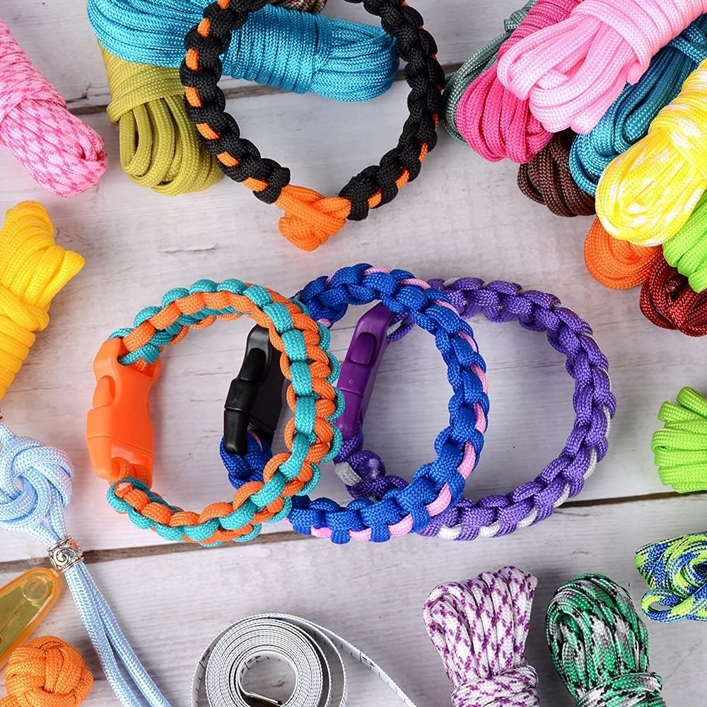 WEREWOLVES 28 Colors Paracord 550 Combo Crafting Kits 10 feet, 28 Colors-joy