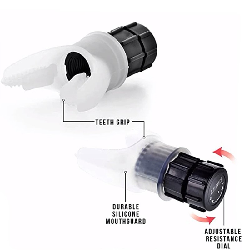 Breathing Trainer Exercise Lung Face Mouthpiece Respirator Fitness Equipment