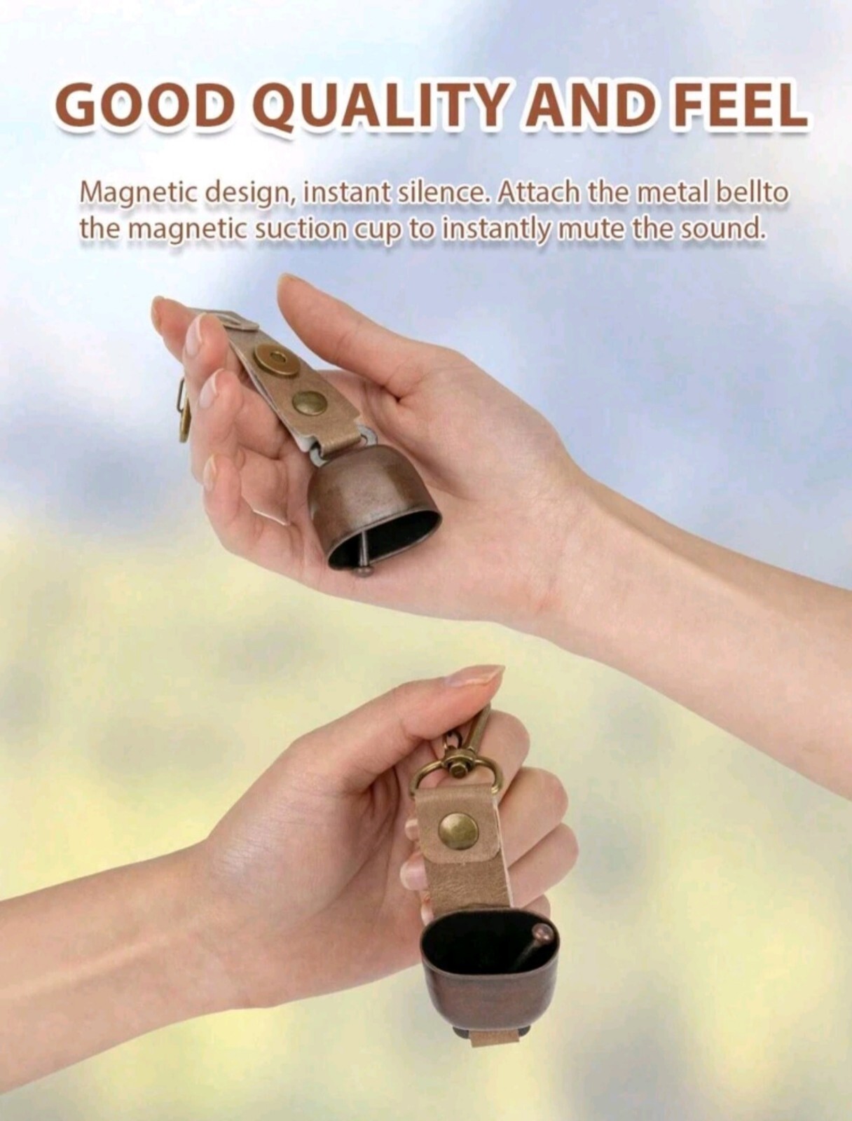 Outdoor Camping Backpack Equipment Hiking Gear Survival Tool Alarm Magnetic Bell
