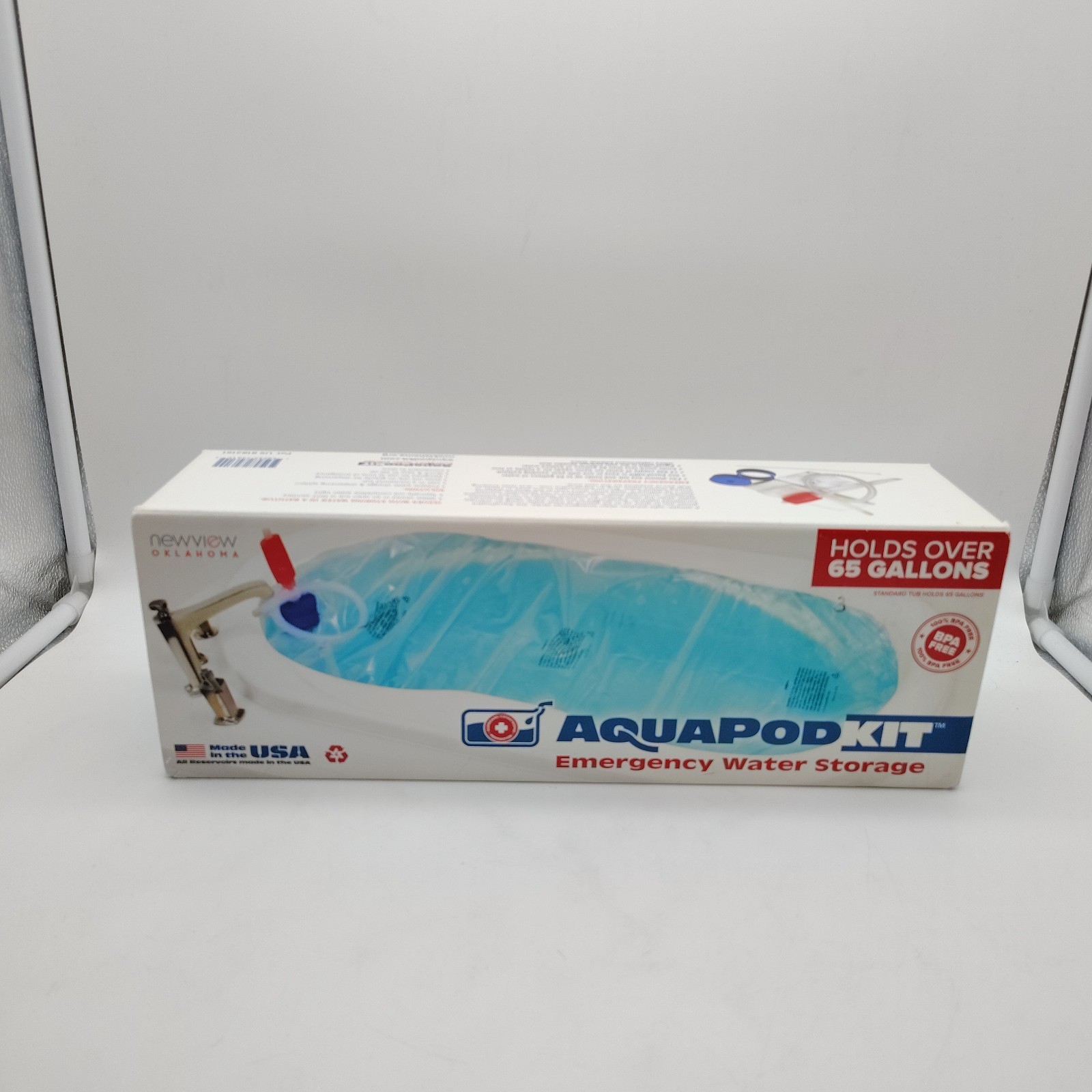 AquaPod Kit Water Storage Container NEW up to 65 gallons Emergency Preparation