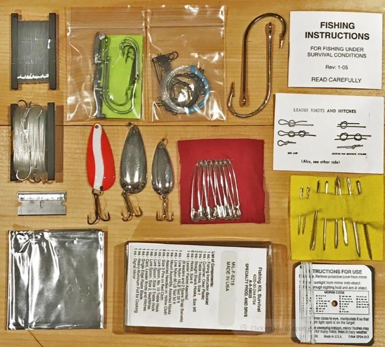 Vtg SEALED TRA-CON US Military Issue Emergency Fishing Kit FSCM 22835 USA. NOS
