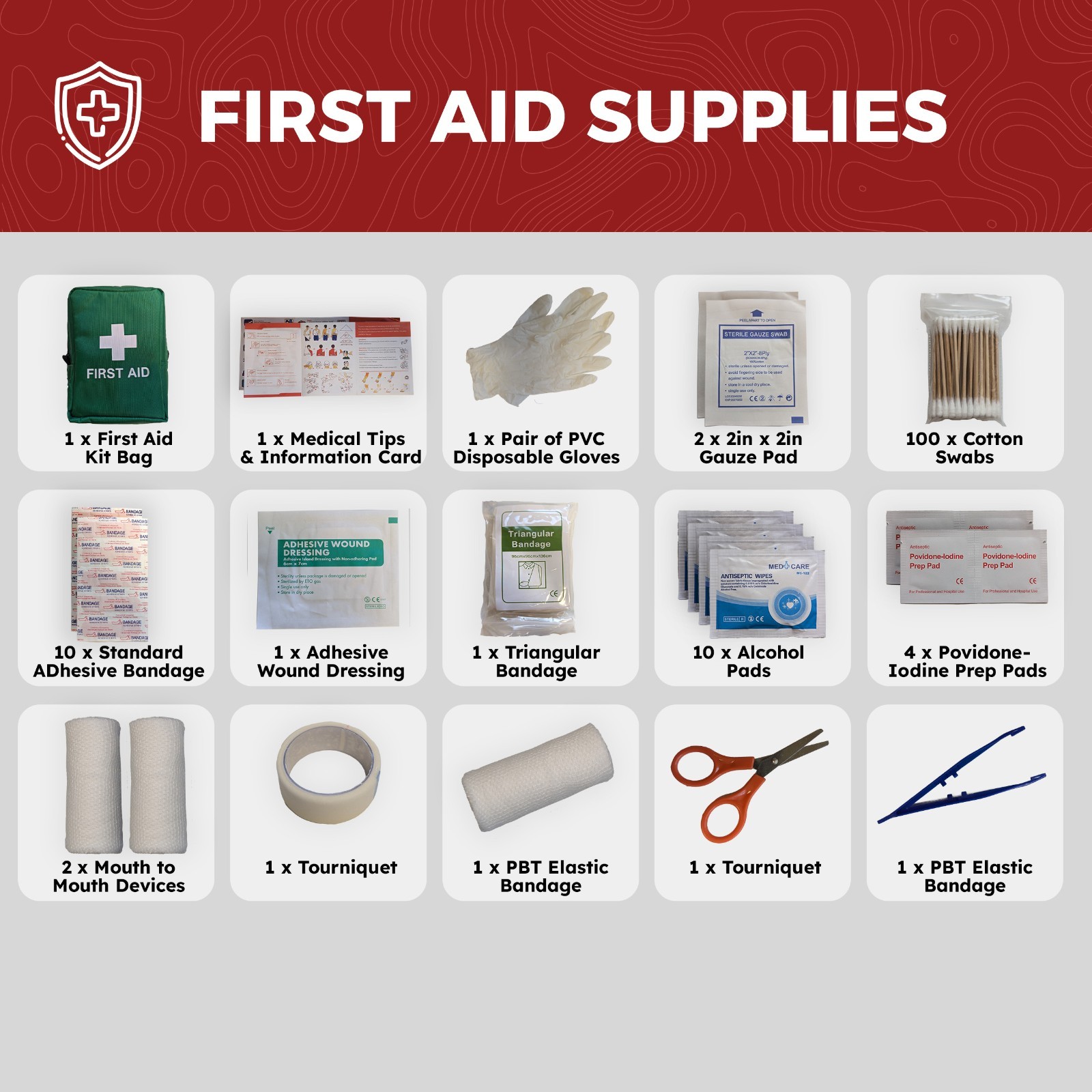 2 Person Emergency Kit/Survival Backpack for 72 Hours, Natural Disasters & More