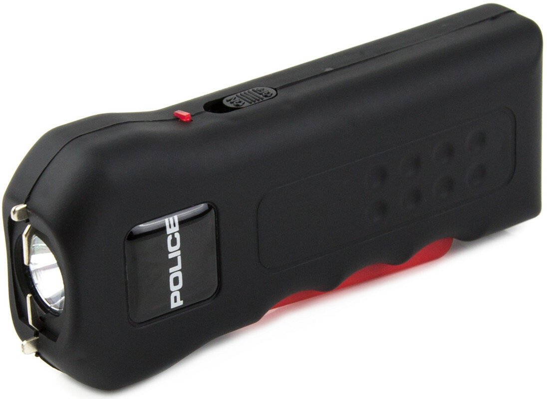 POLICE Stun Gun 512-700 BV Rechargeable LED Flashlight Black