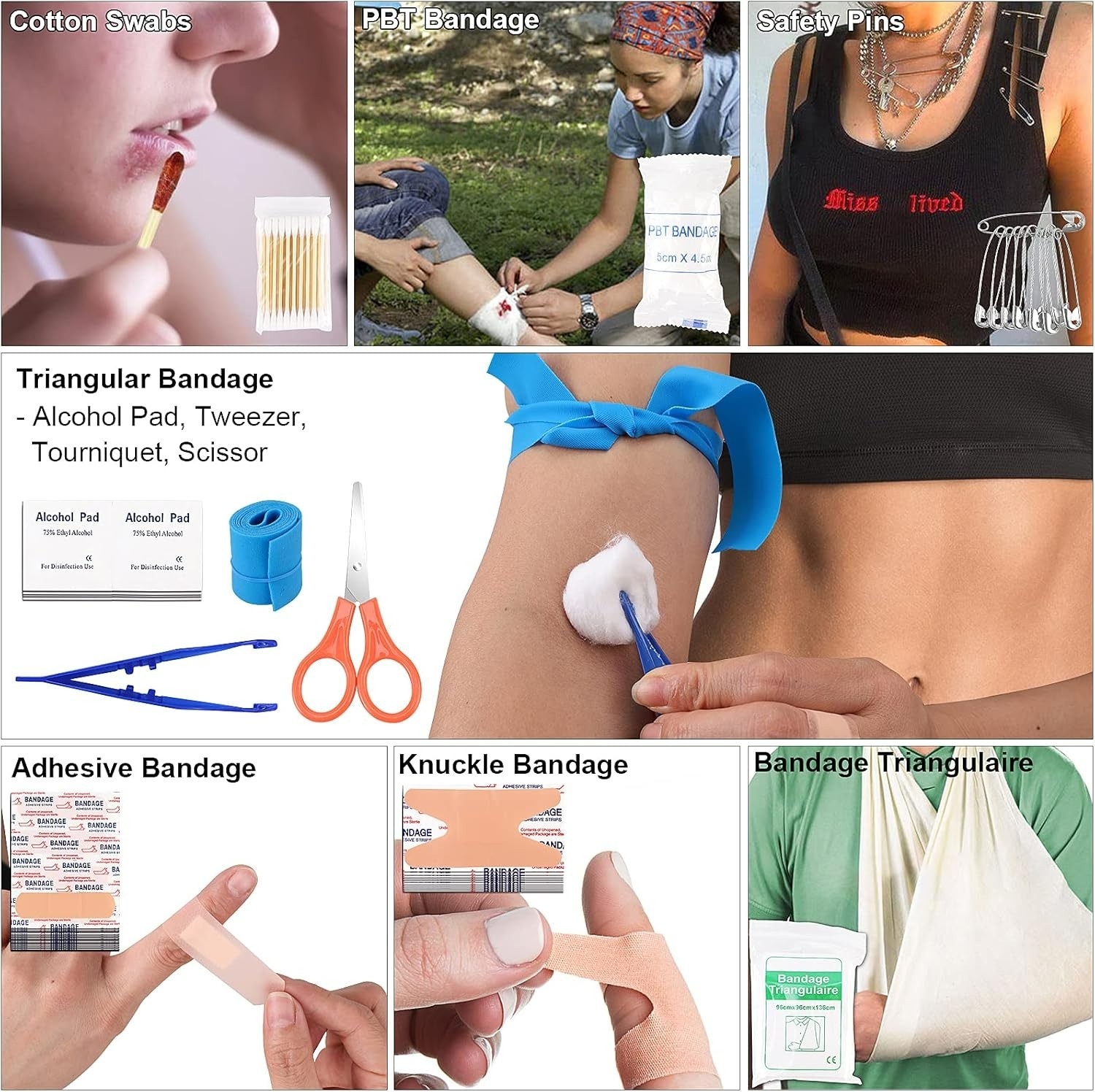 Comprehensive 142-Pcs Survival Toolkit with First Aid Essentials for Adventurers